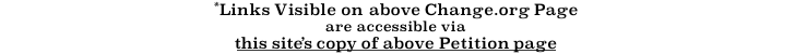 link to page with clickable links visible on Change.org Petition Page